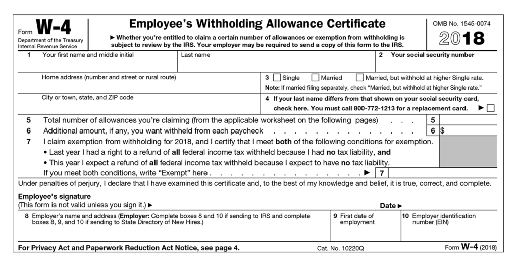 W-4 Withholding Allowance, John Geantasio, cpa new jersey