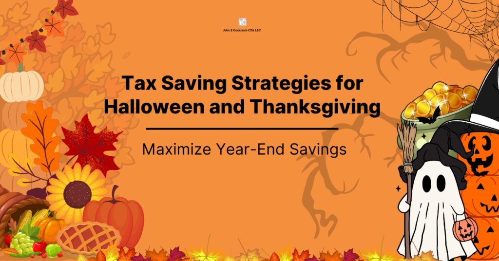 tax saving stratagies for thanksgiving, John Geantasio, CPA new jersey